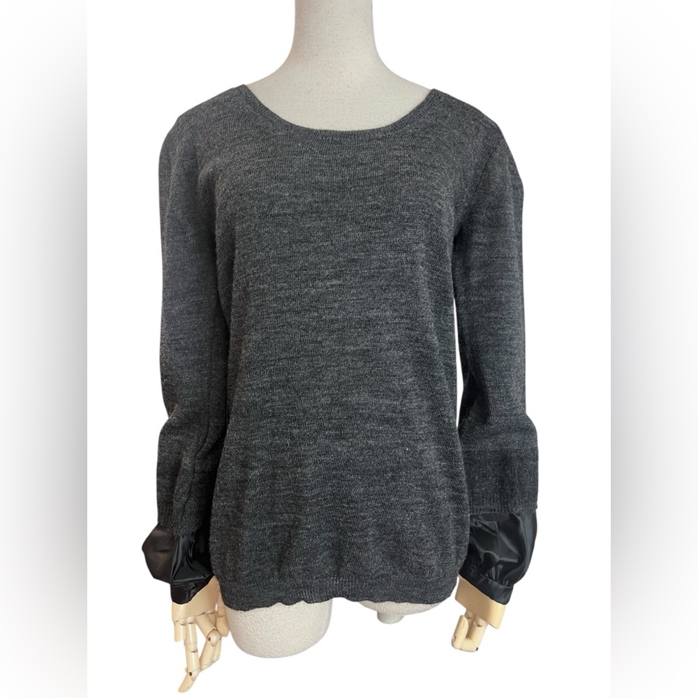 Sacai grey crewneck jumper sweater